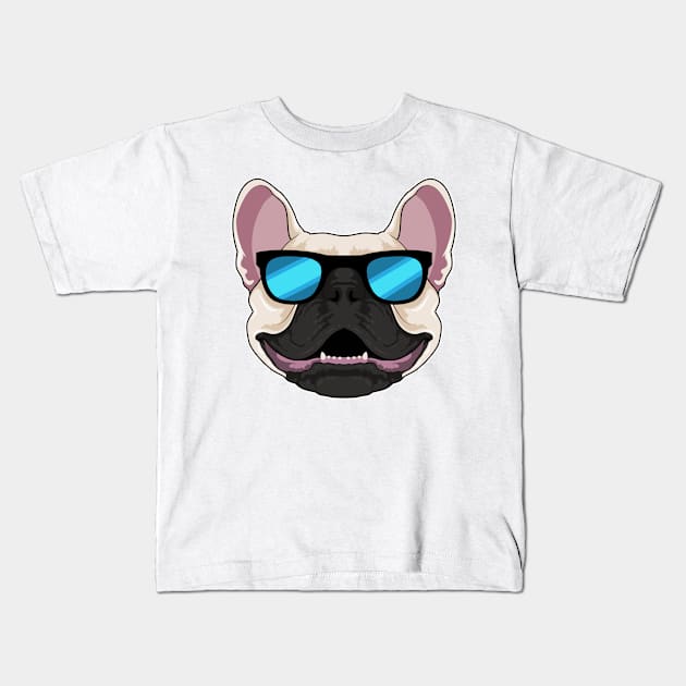 French Bulldog with Sunglasses Kids T-Shirt by Markus Schnabel